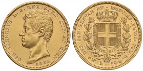 Carlo Alberto (1831-1849) 100 Lire 1834 T - Nomisma 626 AU 

qSPL/SPL