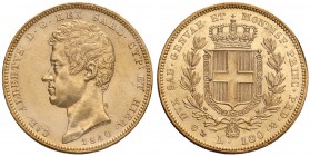 Carlo Alberto (1831-1849) 100 Lire 1840 G - Nomisma 631 AU R Sigillata da Emilio Tevere “lieve mancanza di conio sul bordo al R/ ma moneta SPL/FDC”. C...