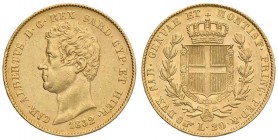 Carlo Alberto (1831-1849) 20 Lire 1832 T FERT - Nomisma 642 AU R Conservazione insolita

SPL+/qFDC