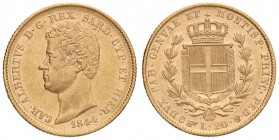 Carlo Alberto (1831-1849) 20 Lire 1844 T - Nomisma 657 AU 

qSPL/SPL