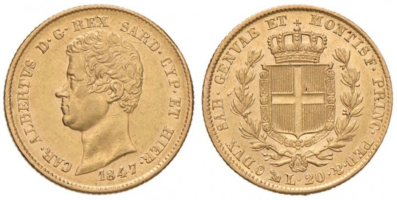 Carlo Alberto (1831-1849) 20 Lire 1847 G - Nomisma 661 AU

qSPL/SPL