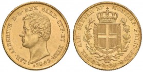 Carlo Alberto (1831-1849) 20 Lire 1849 G - Nomisma 665 AU Minimi graffietti nel campo del D/

qFDC/FDC