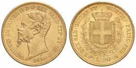 Vittorio Emanuele II (1849-1861) 20 Lire 1850 T - Nomisma 742 AU Insignificanti segnetti da contatto

FDC