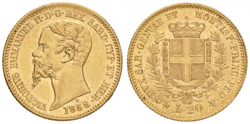 Vittorio Emanuele II (1849-1861) 20 Lire 1858 G - Nomisma 756 AU

qFDC