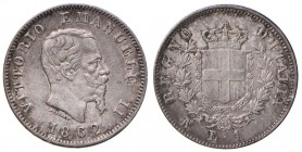 Vittorio Emanuele II (1861-1878) Lira 1862 N - Nomisma 911 AG R Bella patina

SPL