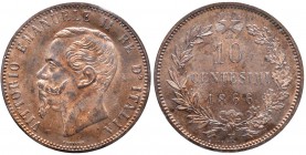 Vittorio Emanuele II (1861-1878) 10 Centesimi 1866 H - Nomisma 944 CU Sigillato FDC “parzialmente rame rosso”

FDC