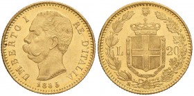 Umberto I (1878-1900) 20 Lire 1883 - Nomisma 982 AU

SPL+/qFDC