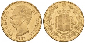 Umberto I (1878-1900) 20 Lire 1891 - Nomisma 989 AU

qSPL