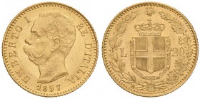Umberto I (1878-1900) 20 Lire 1897 - Nomisma 991 AU R

SPL+/qFDC
