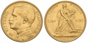 Vittorio Emanuele III (1900-1946) 100 Lire 1912 - Nomisma 1048 AU RR Minimi graffietti ma splendido esemplare

FDC