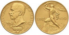 Vittorio Emanuele III (1900-1946) 100 Lire 1925 - Nomisma 1054 AU RR Con allegata bustina della Zecca con appunti a penna

FDC