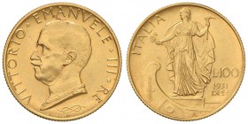 Vittorio Emanuele III (1900-1946) 100 Lire 1931 A. IX - Nomisma 1055 AU Minimi graffietti nel campo del R/

FDC