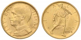 Vittorio Emanuele III (1900-1946) 50 Lire 1931 A. X - Nomisma 1068 AU

qFDC
