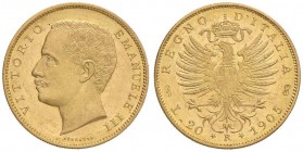 Vittorio Emanuele III (1900-1946) 20 Lire 1905 - Nomisma 1075 AU R

FDC