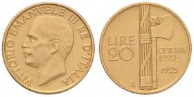 Vittorio Emanuele III (1900-1946) 20 Lire 1923 - Nomisma 1082 AU R

SPL+