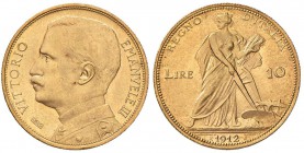 Vittorio Emanuele III (1900-1946) 10 Lire 1912 - Nomisma 1102 AU RR Conservazione eccezionale

FDC