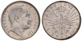 Vittorio Emanuele III (1900-1946) 2 Lire 1902 - Nomisma 1152 AG R Minimi colpetti al bordo 

qFDC/FDC