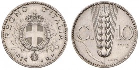 Vittorio Emanuele III (1900-1946) 10 Centesimi 1915 Progetto prova - P.P. 341 NI (g 3,00) RRRR

FDC