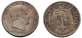 Italy, Kingdom of Napoleon, Napoleon I, 1805-1814. 2 Lire, 1812 M, Milan mint, 9.93g, 28mm (KM-C9.1).

Good extremely fine with attractive surfaces an...