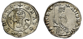 Italy, Republic of Venice, Andrea Dandolo, 1343-1354. AR Soldino, Nuovo tipo, massaro a, 0.53g, 16mm (Paolucci p.29, 5).

Virtually as struck and lust...