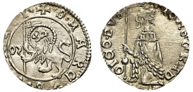 Italy, Republic of Venice, Giovanni Gradenigo, 1355-1356. AR Soldino, massaro g, 0.44g, 14mm (Paolucci p.31, 3).

Sharp details and underlying lustre,...