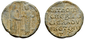 Italy, Republic of Venice, Antonio Venier, 1382-1400. Lead (PB) Bulla, 55.65g, 41mm (Gamberini 153).

Good fine with clear reverse legend.