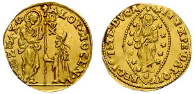 Italy, Republic of Venice, Alvise IV Mocenigo, 1763-1778. AV Zecchino, 3.46g, 22mm (Paolucci p.129, 13).

Sharp details, minor deposits, otherwise abo...