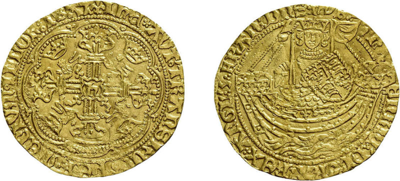 Noble (6,72g) Henry VI., 1422-1461. flämische Imitation. Fb. 112a, Spink 1801, w...