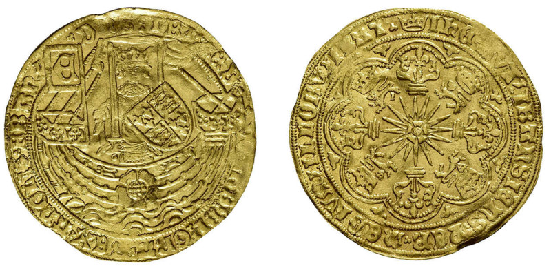 Rose Noble oder Ryal (7,54g) Edward IV., flämische Imitation des 16. Jh. Fb. 133...