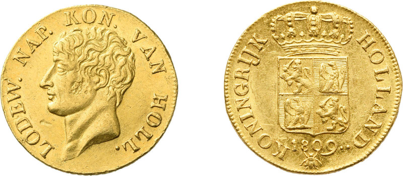 Holland, Dukat 1809, Ludwig Napoleon. Münzzeichen Biene. Fb. 322, vorzüglich. Be...