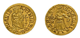 Goldgulden (3.59g) o.J., Matthias Corvinus (1458-1490). Kremnitz, Fb. 22 var., Huszár 686, fast vorzüglich.