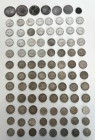 DEUTSCHLAND, Konvolut von Silbermünzen der letzten 150 Jahre. Enthalten: 5 Mark 1904 Sachsen, Mehr als 70 x 5 RM und 2 RM Hindenburg/Garnisonkirche un...