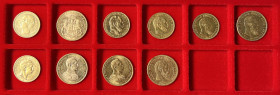 DEUTSCHLAND, KAISERREICH. Lot von 10 Goldmünzen. Enthalten sind: Bayern 10 Mark 1901 Otto (vz), Hamburg 20 Mark 1913 (vz-st),Preussen 10 Mark 1872 A W...