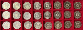 SCHWEIZ, Sammlung von 24 x 20 Franken aus dem Zeitraum 1883 bis 1949. Dabei die Jahrgänge: 1883 (3x), 1886 (2x), 1889 (4x), 1890, 1891 (3x), 1892 (2x)...