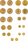 USA, Lot von 7 Goldmünzen aus dem Zeitraum 1851-1987. Dabei: 1 Dollar 1851, 5 Dollars 1880, 1886 und 1900. 2 1/2 Dollars 1914 Indian Head, 5 Dollars 1...