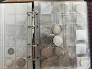 ALLE WELT, ca. 100 Münzen aus dem Zeitraum ca. 18./20. Jh. Enthalten: 4 x 5 Franken Schweiz, 5 x 1 Dollar USA und 5 x 5 Francs Belgien.Weiter div. Kle...