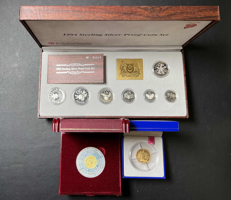 ALLE WELT, Sammlung von Silber- und Goldmünzen. Dabei: Österreich 50 Euro Gold 2...