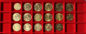 ALLE WELT, Sammlung von Gold- und Silbermünzen sowie Banknoten in 5 Alben. Dabei u.a.: Frankreich 10 Francs Gold 1850, 20 Francs 1907, Grossbritannien...