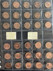 ALLE WELT, Sammlung von Umlauf-, Silber- und Goldmünzen in 6 Alben. Enthalten: 20 Dollar 1925 USA; 20 Francs 1910 Frankreich; 20 Lire 1882 Italien; 4 ...
