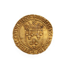 FRANCOIS Ier
Ecu d’or au soleil
A/ FRANCISCUS DEI GRA FRANCORVM REX
R/ XPS VINCIT XPS REGNAT XPS IMPERAT
Lyon Point 12
Or
3,35 gr

Duplessy 771

Exper...