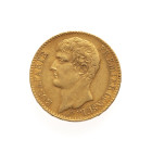 NAPOLEON
40 francs
A/ BONAPARTE PREMIER CONSUL
R/ REPUBLIQUE FRANCAISE
An XI A
Tranche en creux
Or
12,88 gr

Le Franc 536

Expert : Florian Bourguet