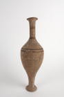 Amphorisque à décor de filets noirs et bruns
Terre cuite
Petit manque au pied et à la lèvre
Hauteur : 24 cm

Monde grec, V ème siècle avant J.-C.

Exp...