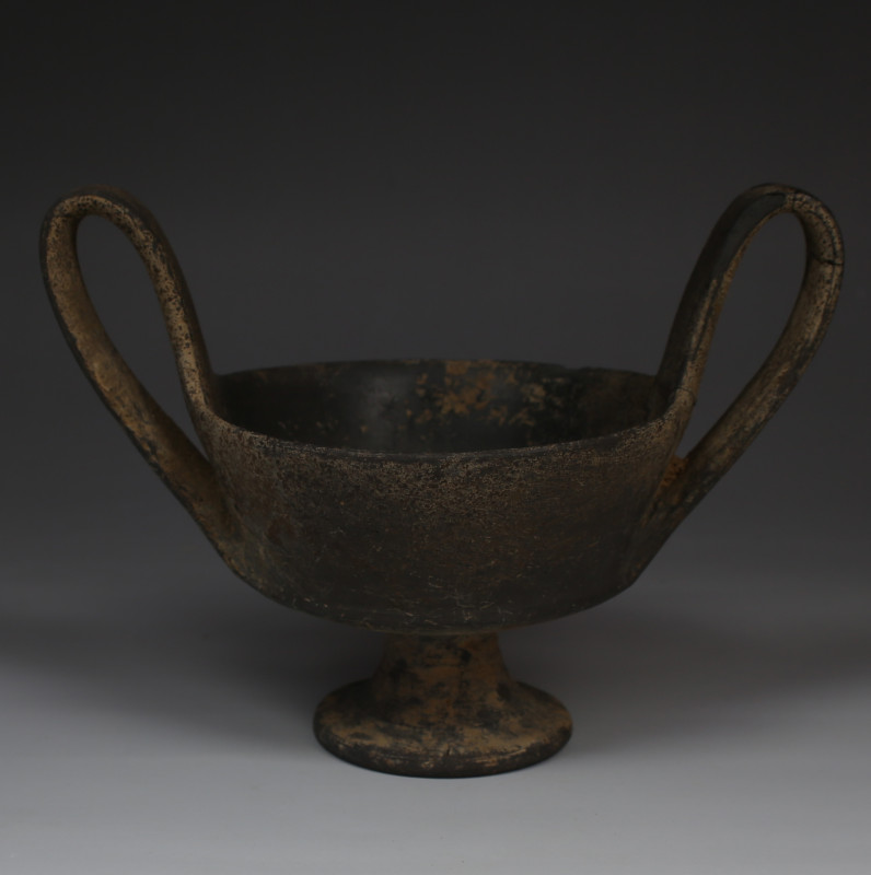 ITEM: Kantharos
 MATERIAL: Pottery, Bucchero-ware
 CULTURE: Etruscan
 PERIOD:...