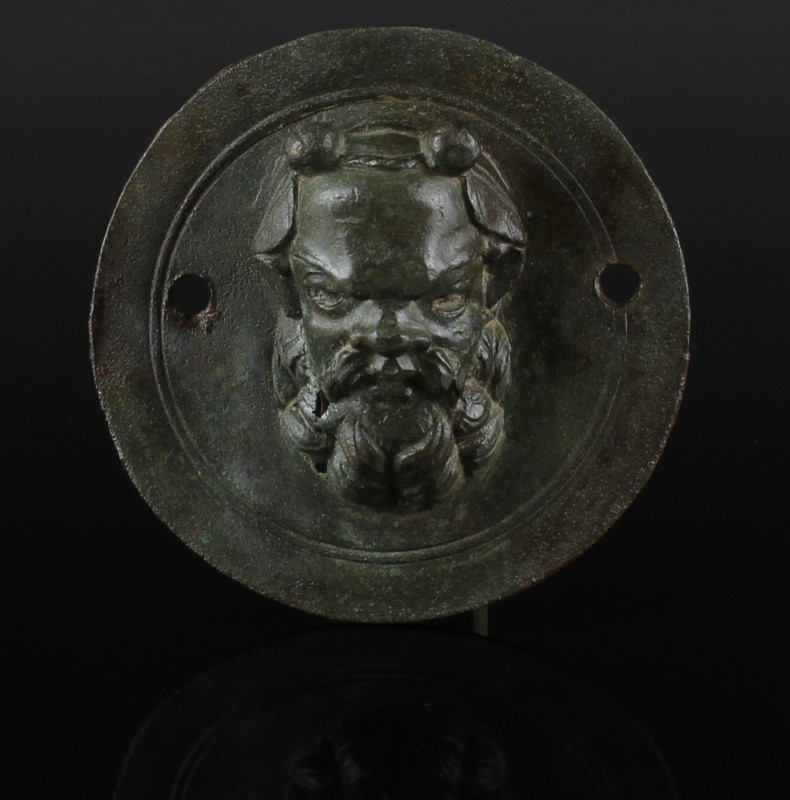 ITEM: Tondo depicting a Satyr
 MATERIAL: Bronze
 CULTURE: Roman
 PERIOD: 2nd ...