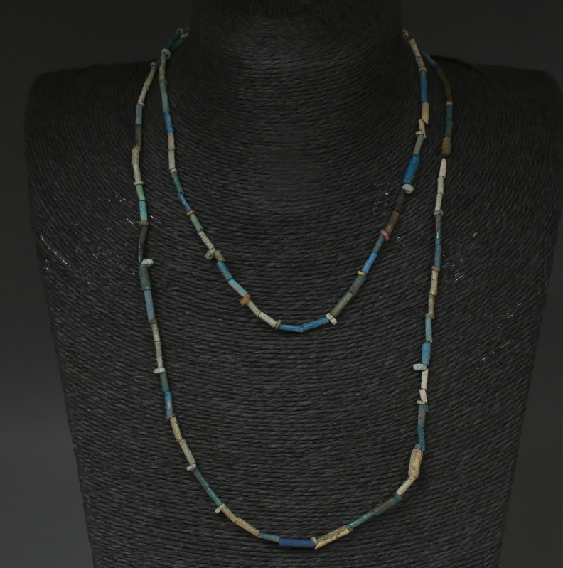 ITEM: Necklace
 MATERIAL: Faience
 CULTURE: Egyptian
 PERIOD: Ptolemaic perio...