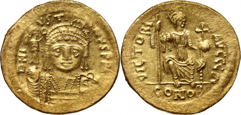 Byzantine Empire, Justin II 565-578, Solidus, Constantinople Gold 4,49 g, 20 mm....