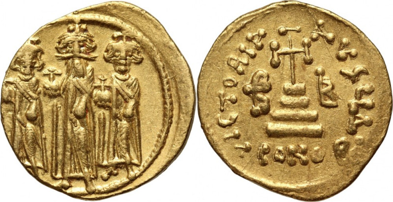 Byzantine Empire, Heraclius, Heraclius Constantine and Herakleonas 610-641, Soli...