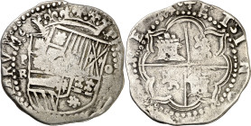 s/d (1574-1576). Felipe II. Potosí. R. 4 reales. (AC. 518). 13,25 g. BC+.