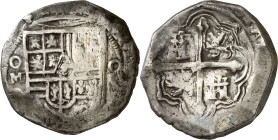 Felipe IV. México. (P). 8 reales. (AC. tipo 319). Fecha no visible. 23,83 g. MBC-.