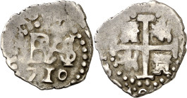 1710. Felipe V. Potosí. 1/2 real. (AC. 288). 1,61 g. MBC.